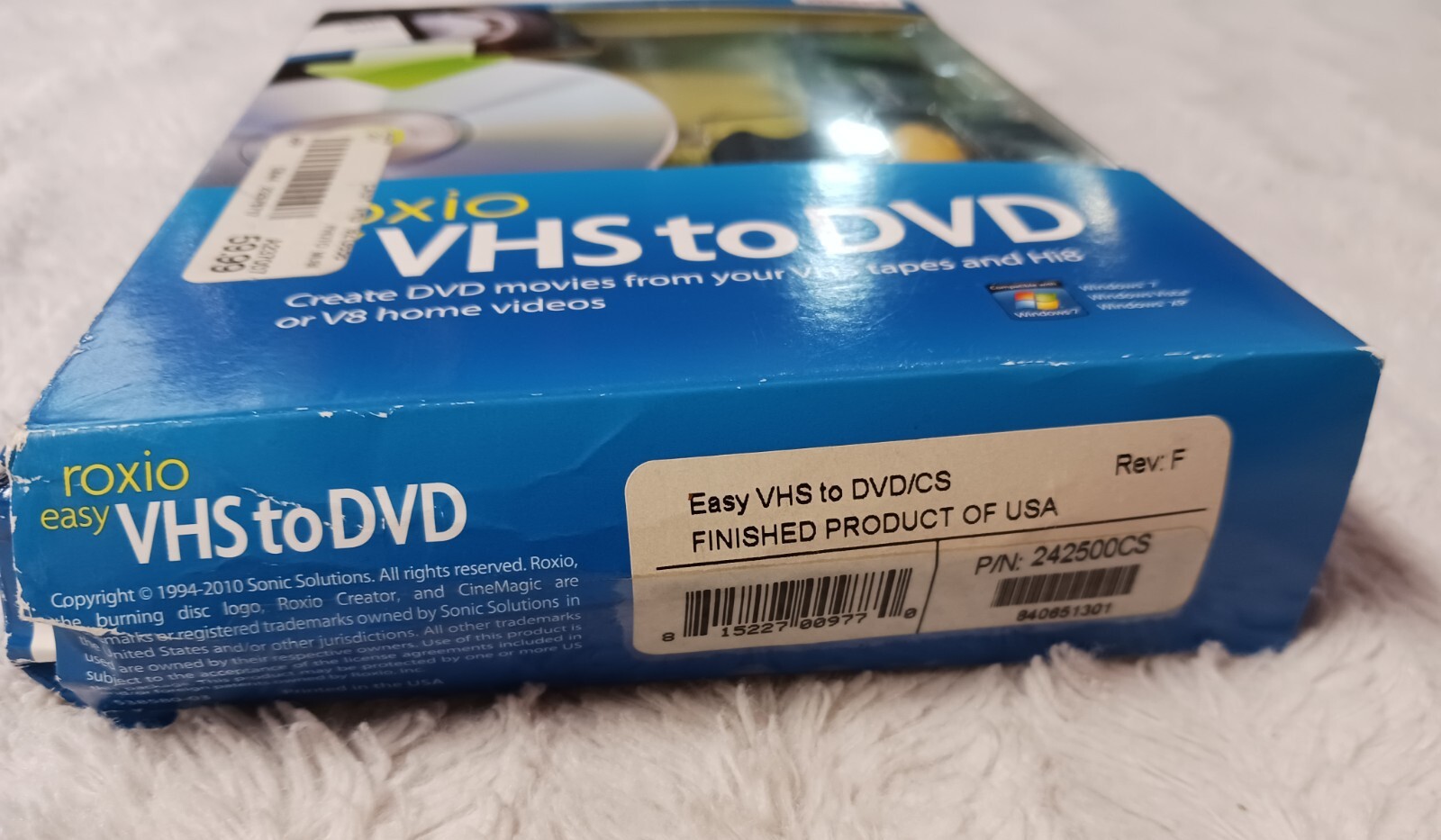 Roxio Easy VHS to DVD for Windows Create DVD Movies from VHS Hi8 V8
