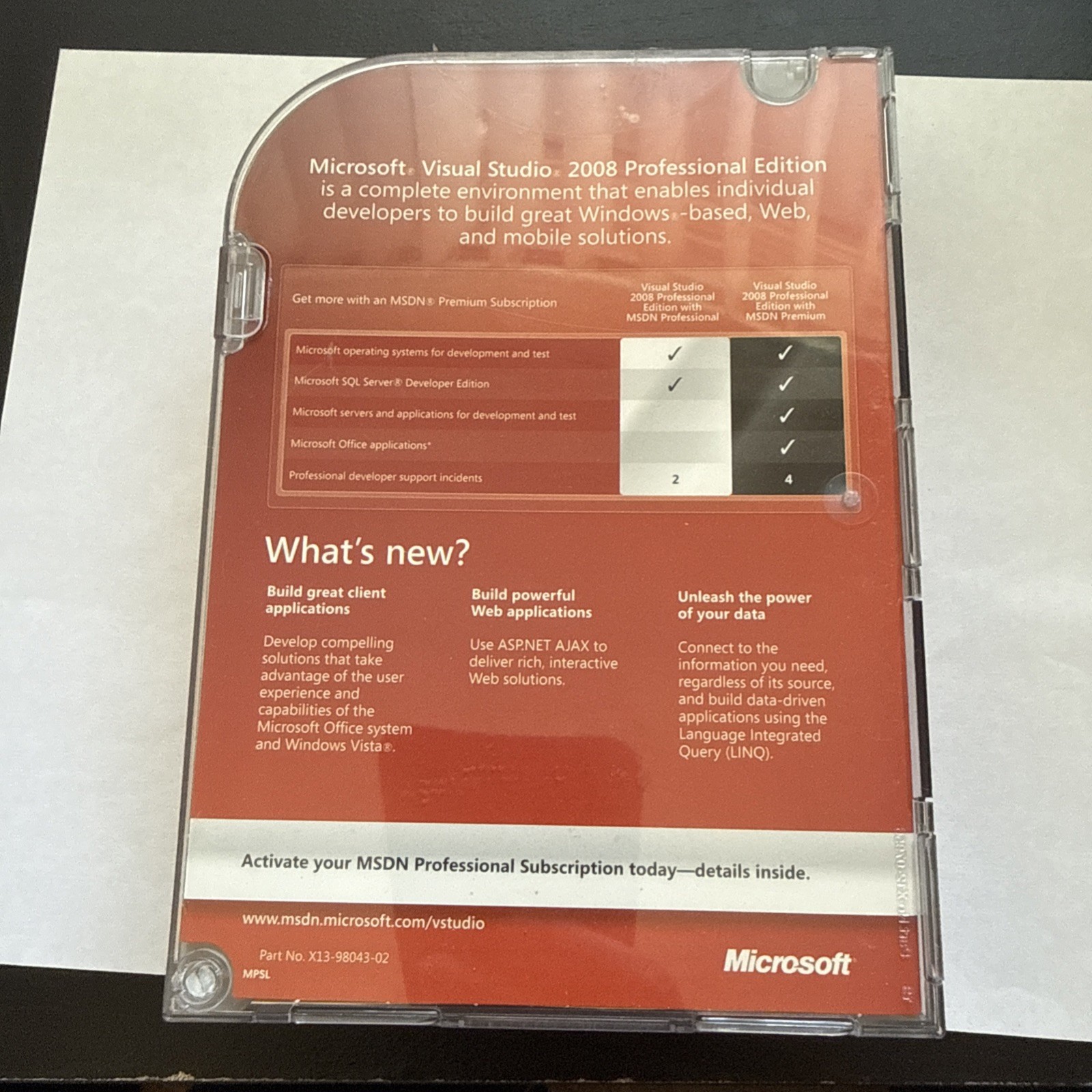 Microsoft Visual Studio 2008 Professional Edition