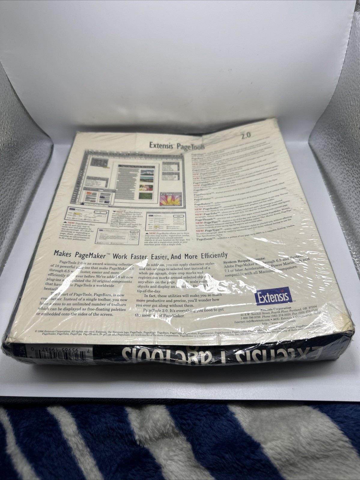 Rare Vintage 1996 Extensis PageTools 2.0 Mac for Adobe PageMaker – New & Sealed