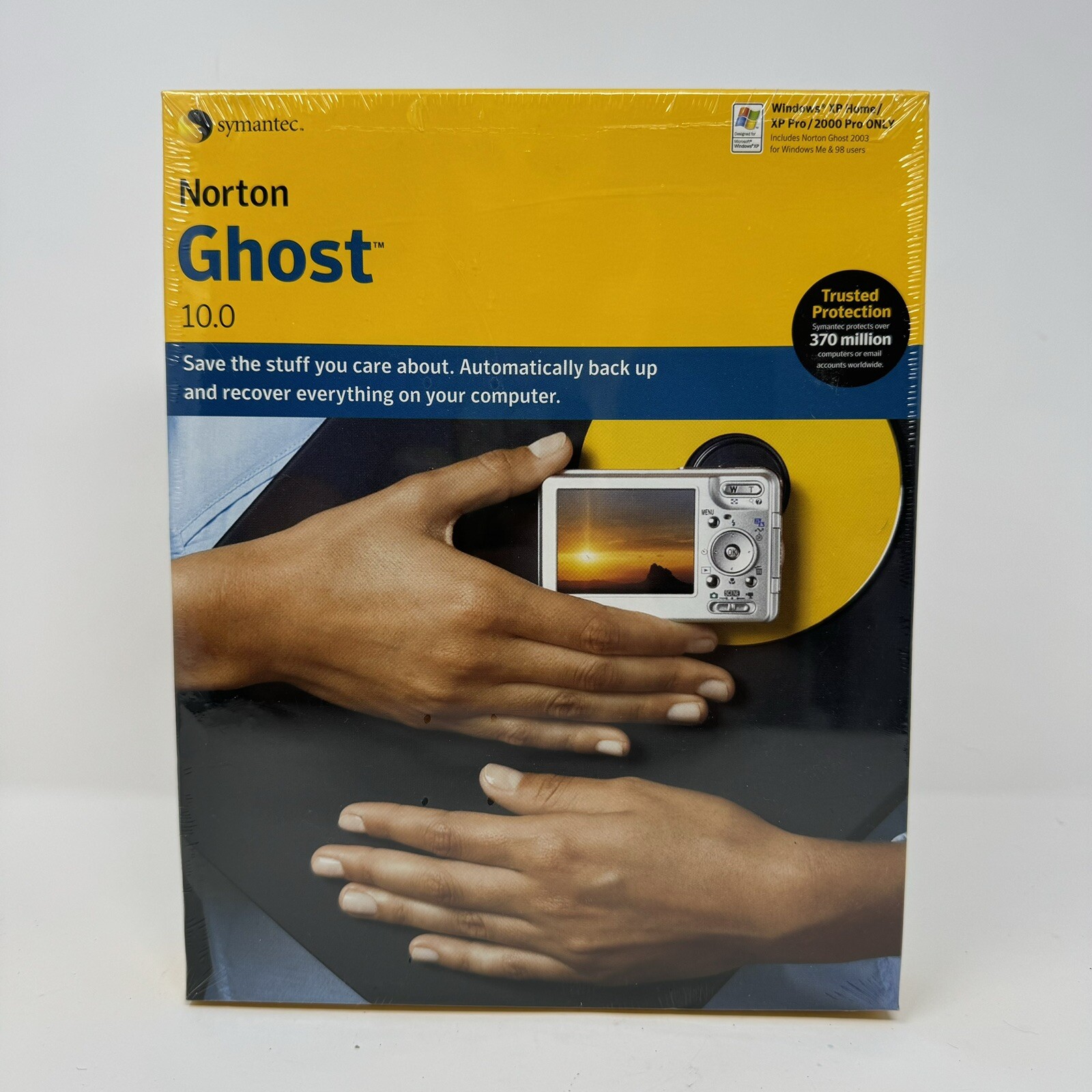 Norton Ghost 10.0 PC CD Save Automatically Back Up Recover Data Files Photos +