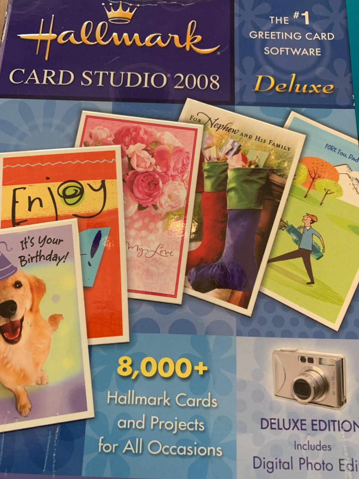 Hallmark Card Studio 2008 Deluxe Greeting Computer Software Windows CD