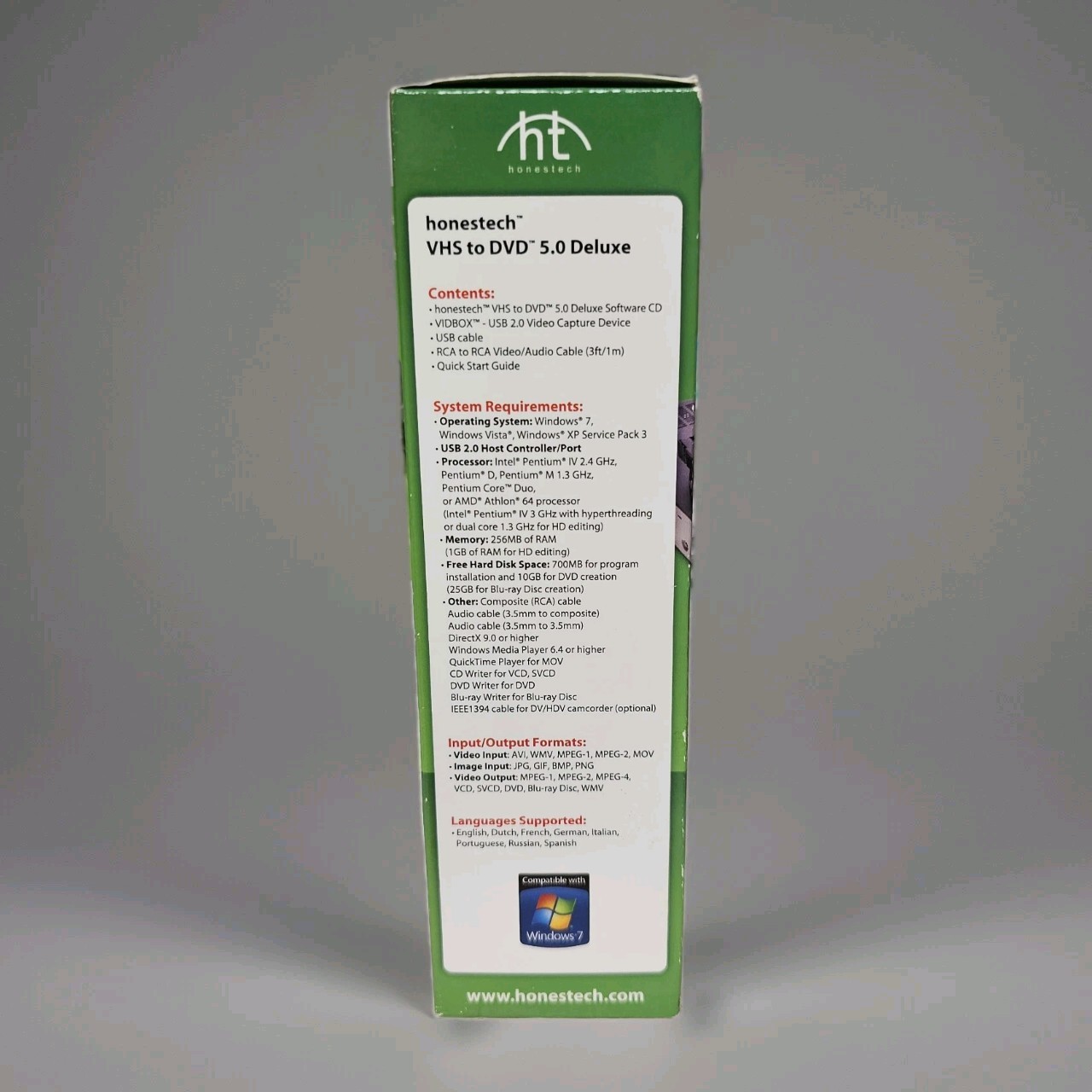 Honest Technology VHS to DVD 5.0 Deluxe (Retail) – Full Version for Windows…