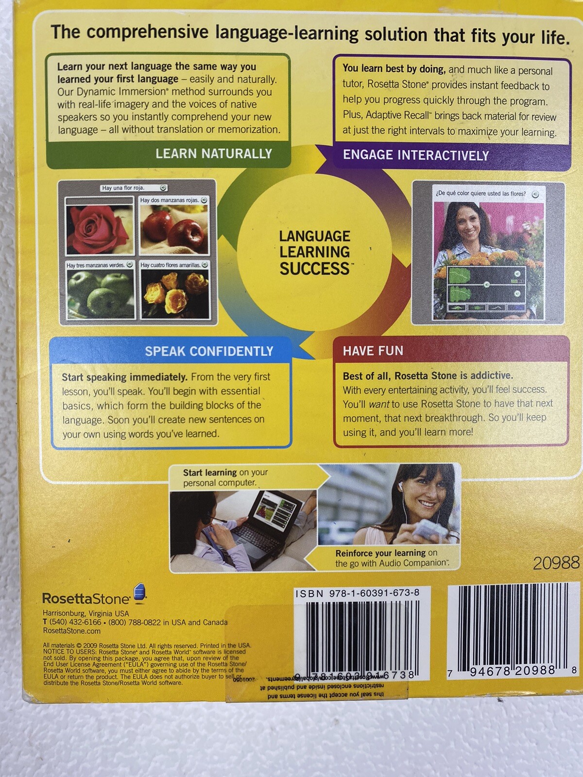 ROSETTA STONE ESPANOL Level 1, 2 & 3 Spanish Interactive Software CD’s Ver.3