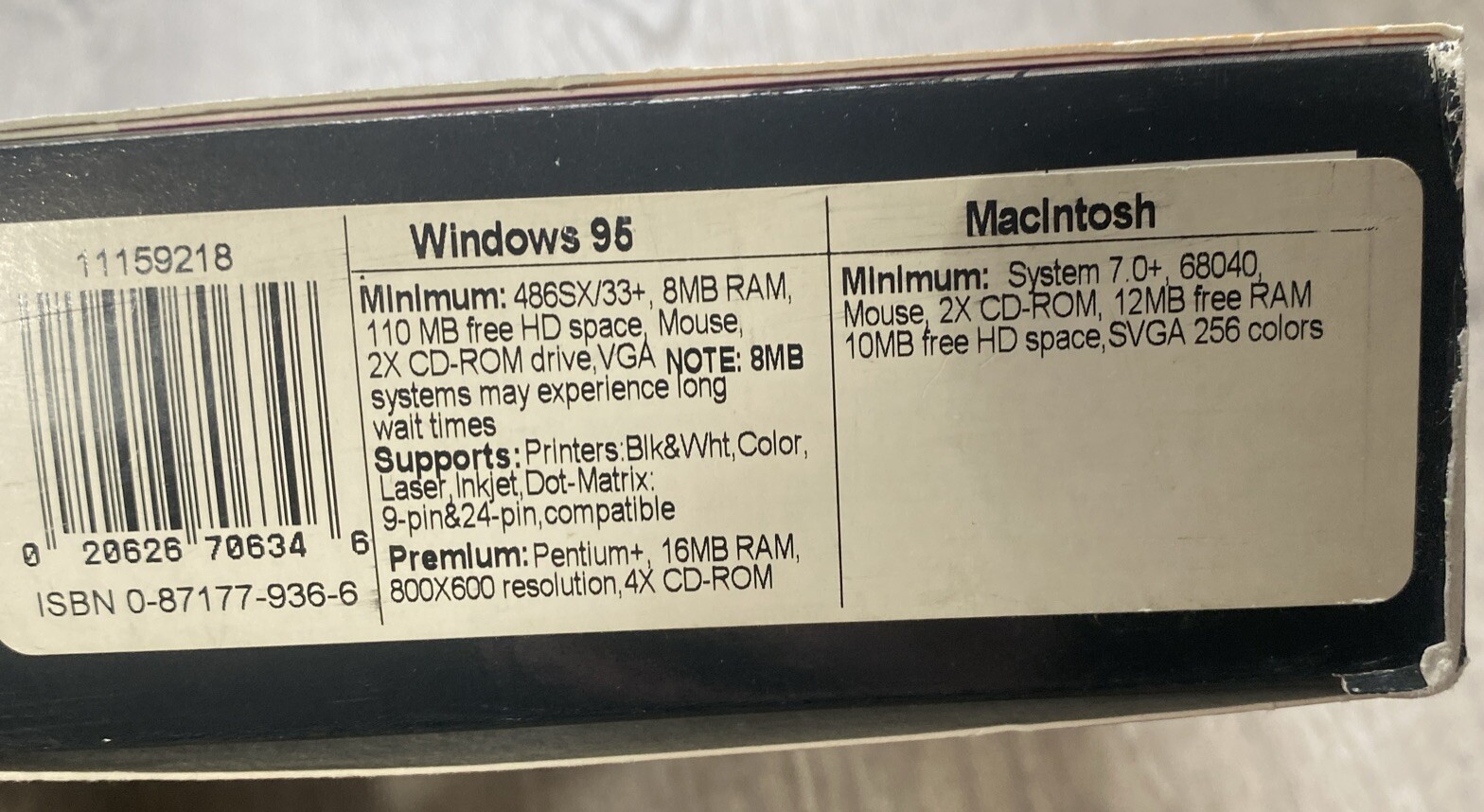 Sierra Print Artist Gold Vintage Computer Software Home Windows 95 Mac SealedNEW