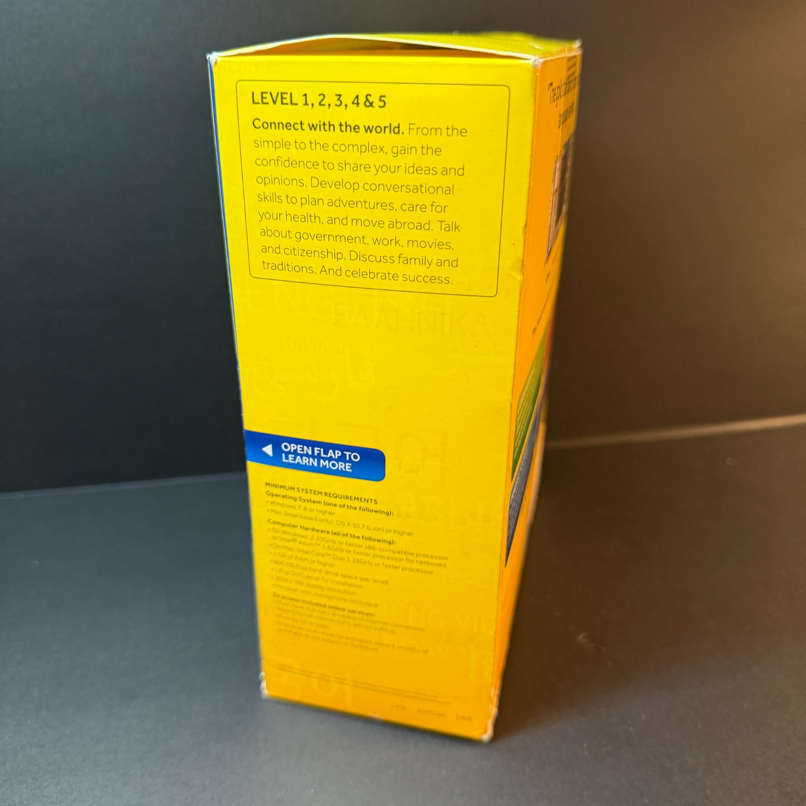 Rosetta Stone Italiano Version 4 Level 1-5 1, 2, 3, 4, 5 Learn Italian