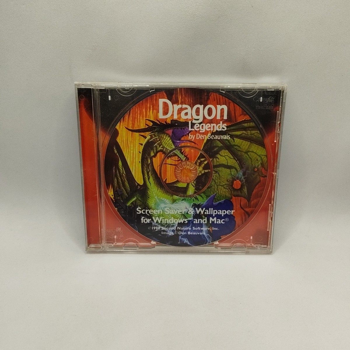 Dragon Legends Wallpaper & Screen Saver Dan Beauvais: PC Windows Mac 1998 Rare