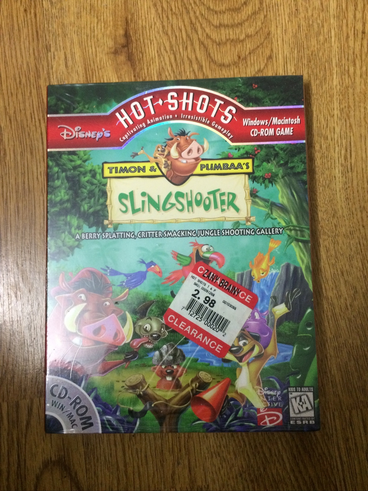 Disney’s Hot Shots: Timon & Pumbaa’s SlingShooter (PC/MAC) Brand New Sealed!