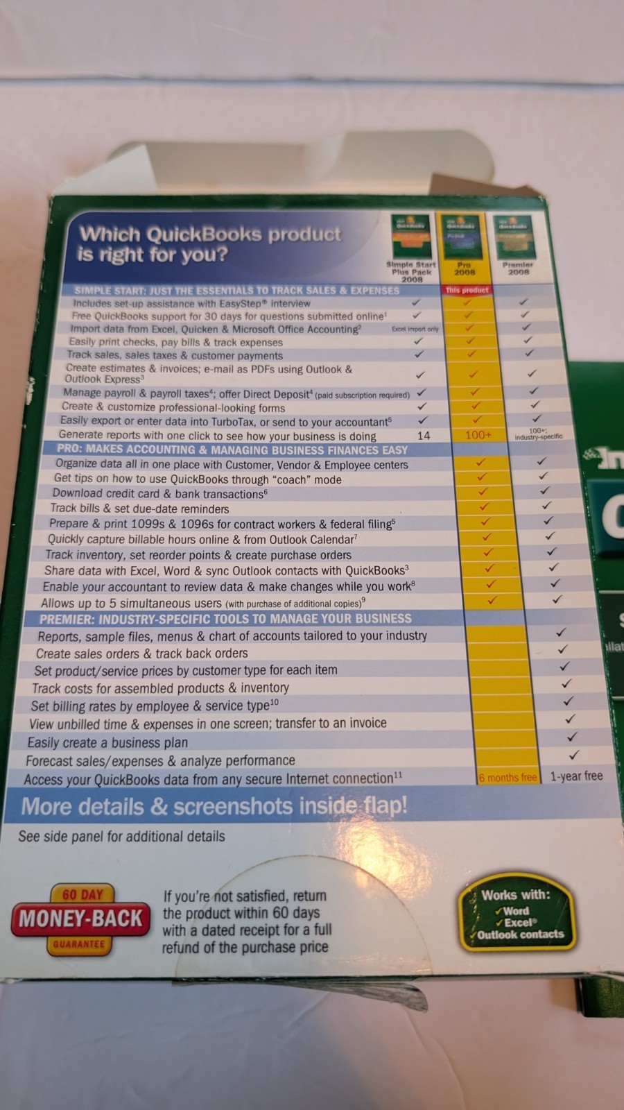 QUICKBOOKS Desktop Pro 2008 Accounting Windows US Version w product key