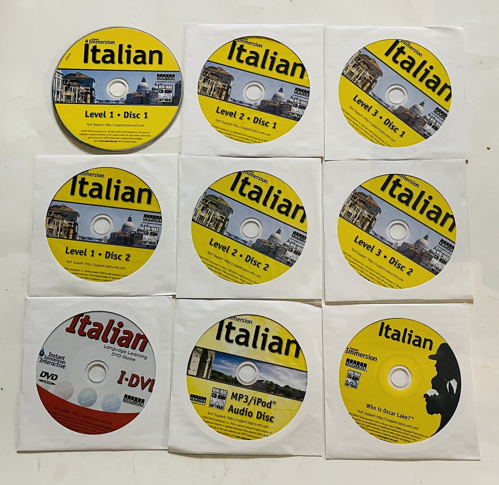 Instant Immersion Italian: Levels 1, 2, & 3, 9 CD Set