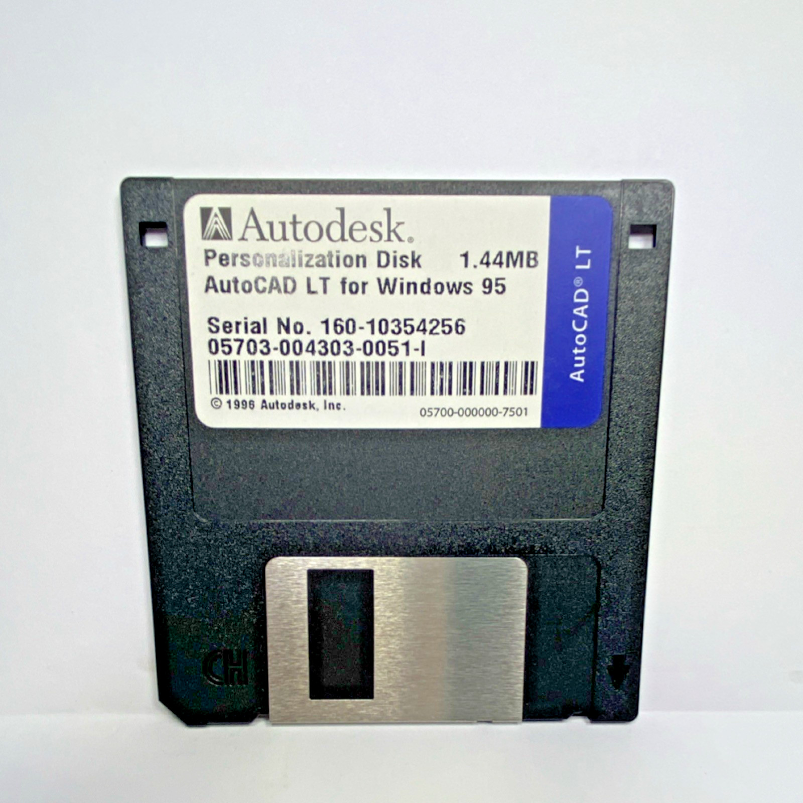Autodesk AutoCAD LT Release 3 Windows 95 CD & 3.5″ Floppy 3D Modeling Software