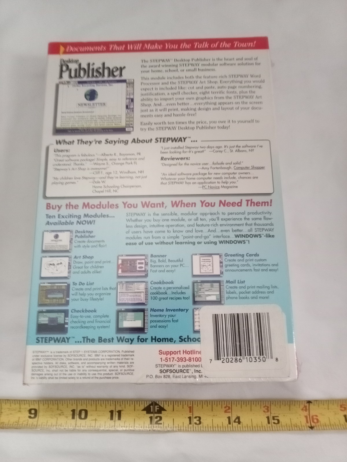 stepway desktop publisher ibm tandy (PC) Complete, Vintage. SEALED.