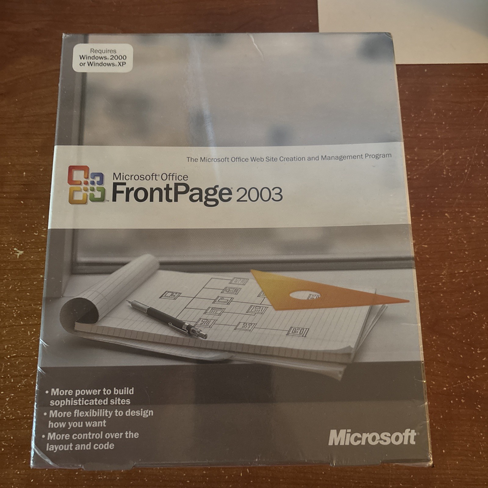 Microsoft Office FrontPage 2003 Full Version 392-02487 Brand New Sealed NOS