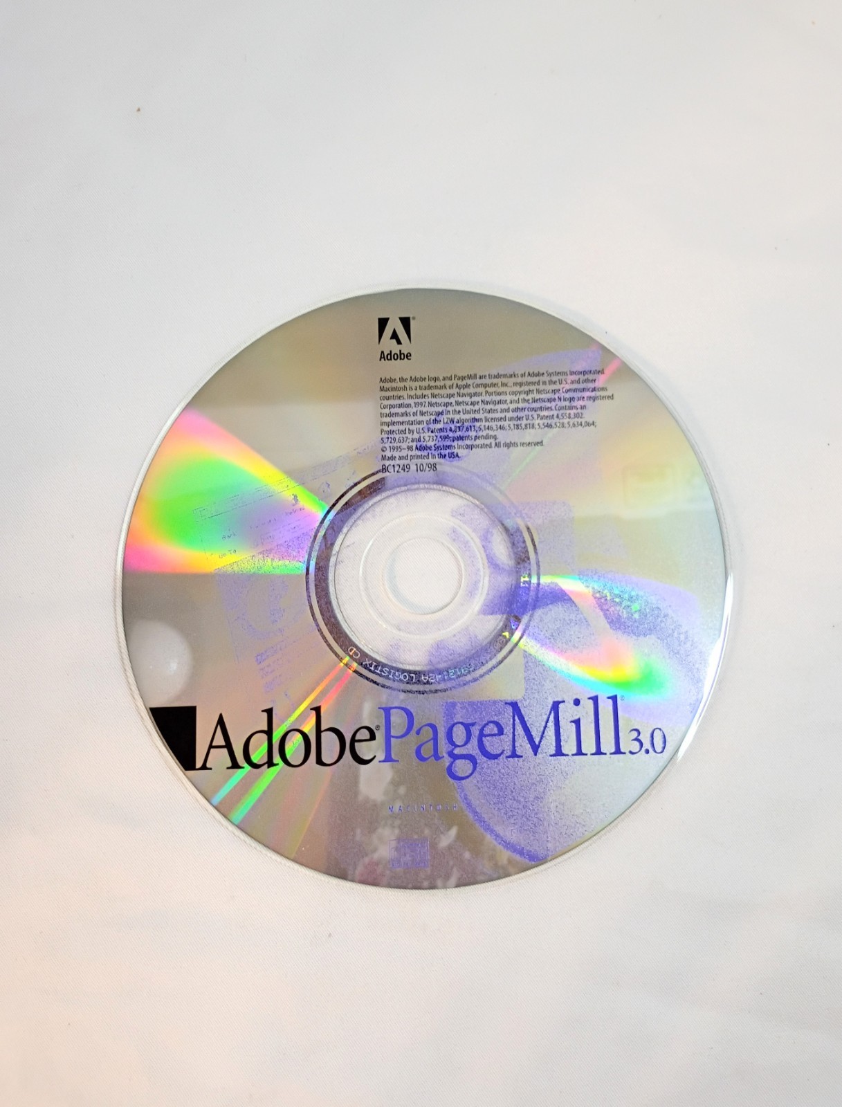 Adobe PageMill 3.0 for Apple Mac OS (7.x-9.x) on CD-ROM