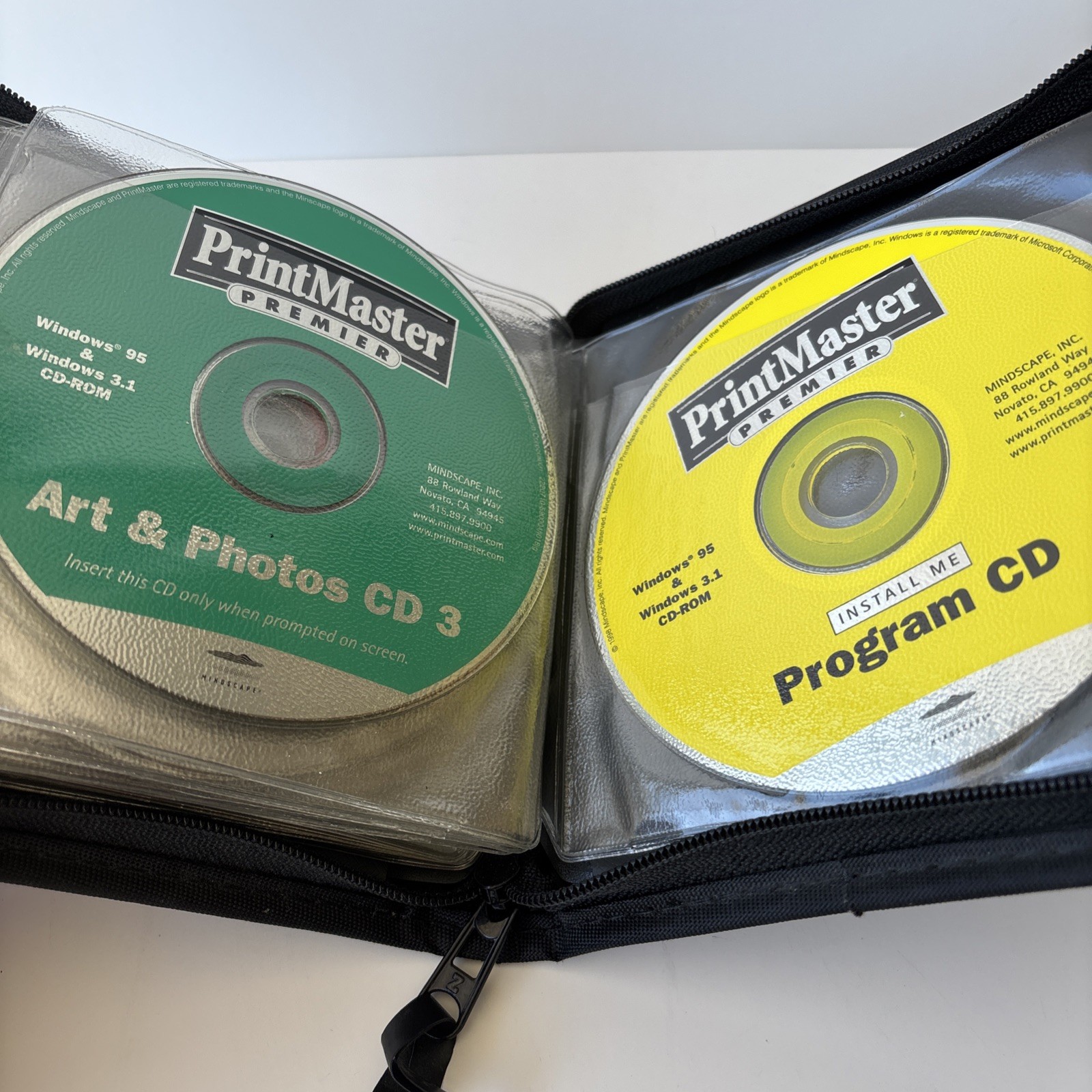 Vintage Nova Art Explosion Clip Art CD Lot 15 Discs Windows 95 98 Case