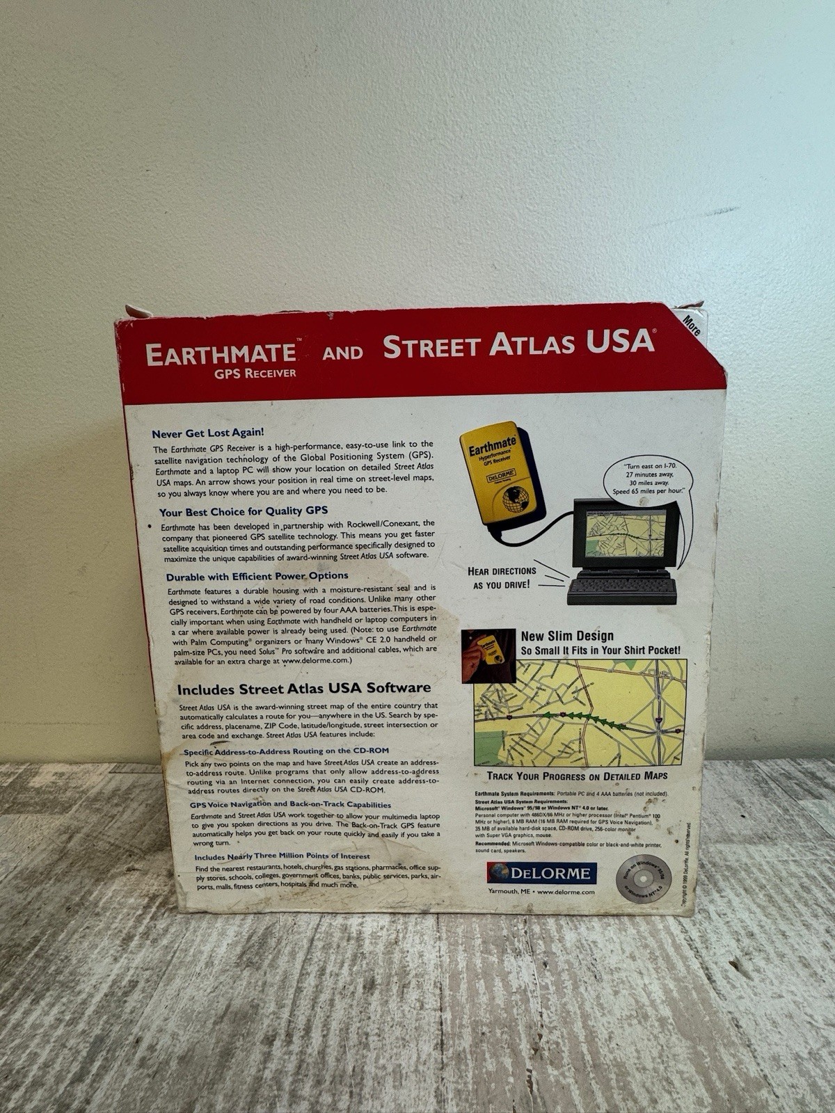 DeLorme Earthmate Satellite Navigation GPS Receiver cds,maps and more !