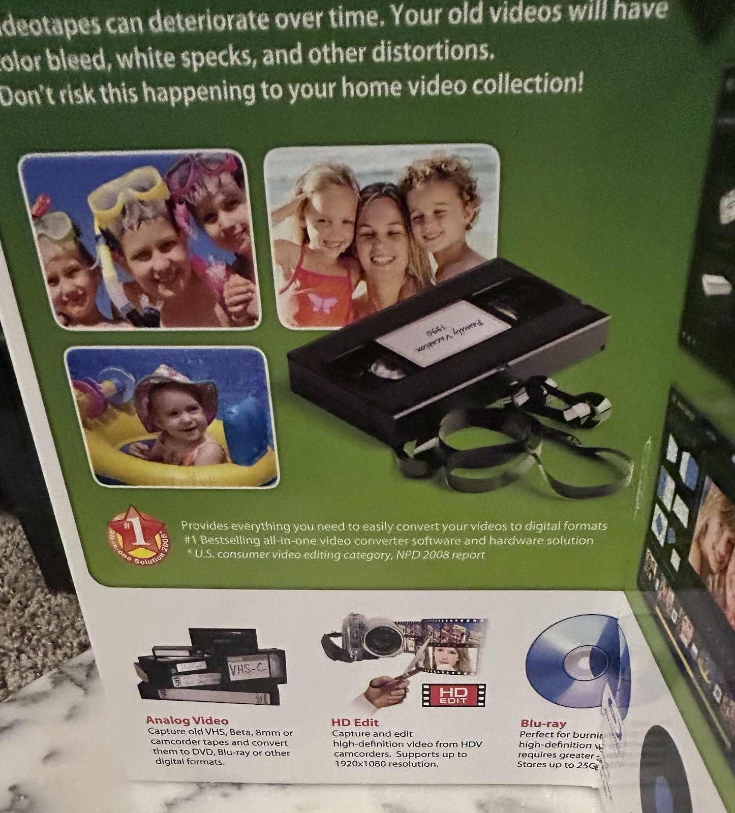 Honestech Convert VHS Tape To DVD 5.0 Blu-Ray HD Deluxe Video Conversion.