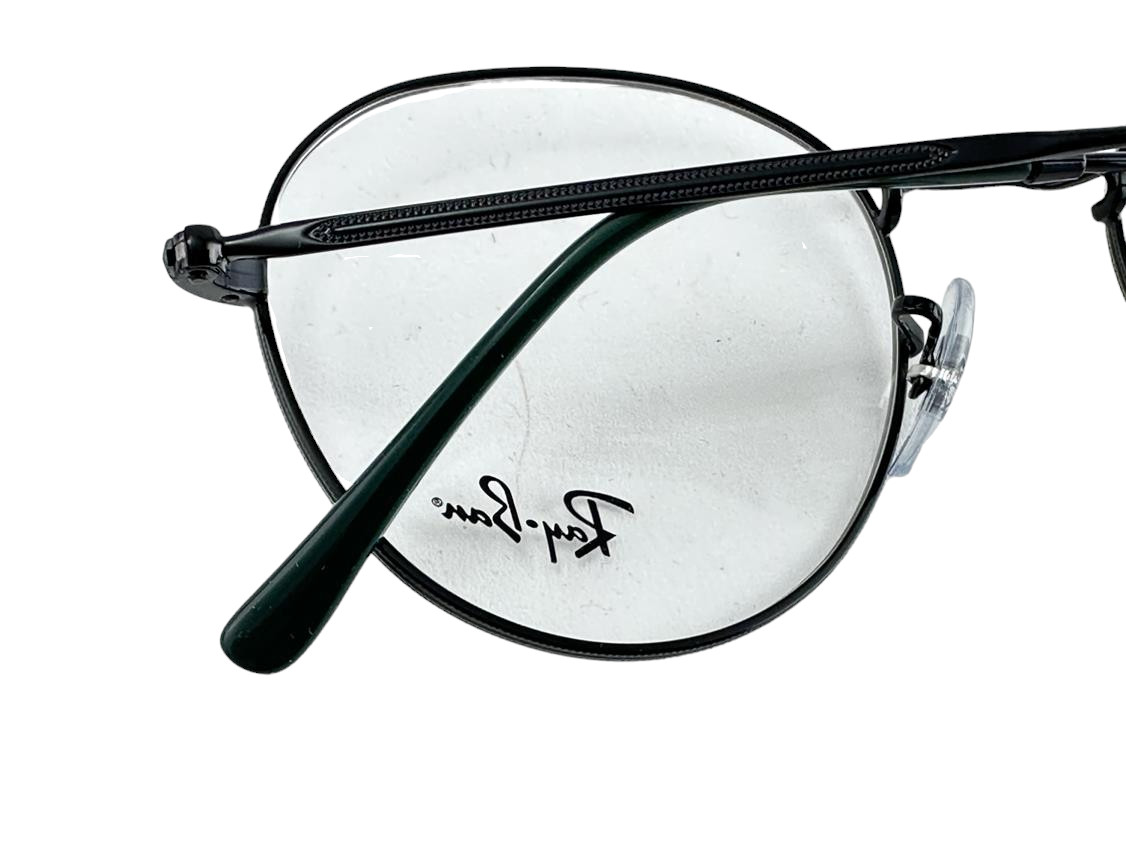 Ray Ban NEW David Black Round Metal Fashion Frames 51-20-140 Eyeglasses RX3582V