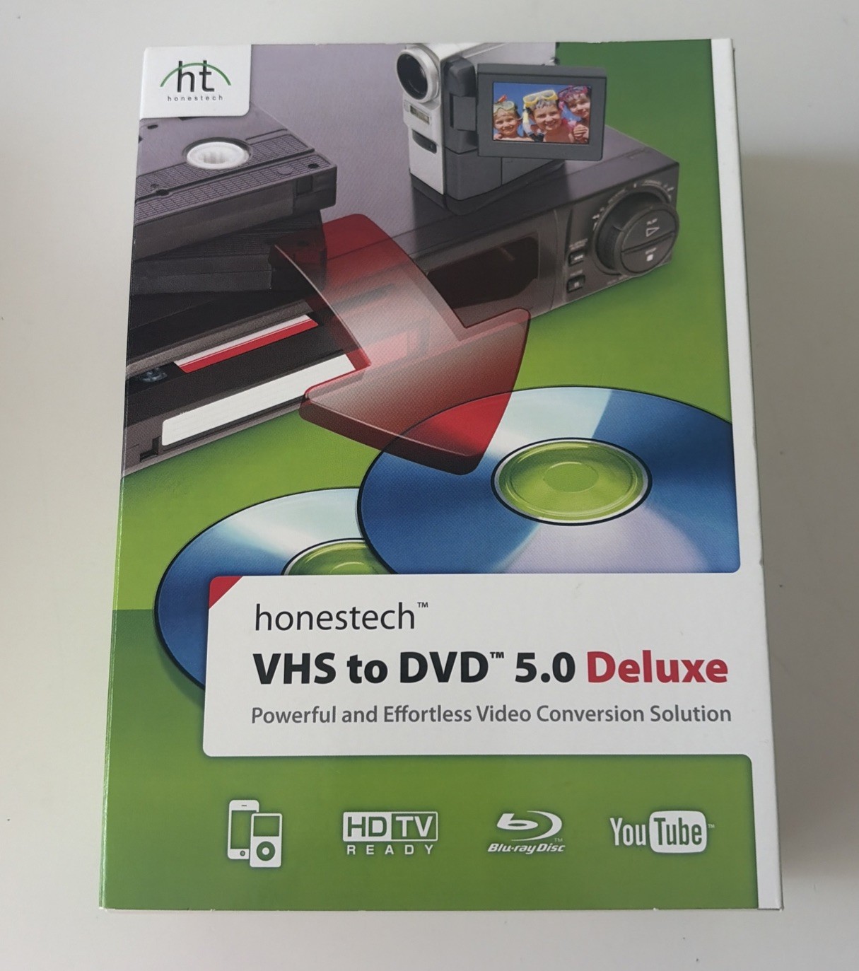 Honestech Convert VHS Tape To DVD 5.0 Blu-Ray HD Deluxe Video Conversion.