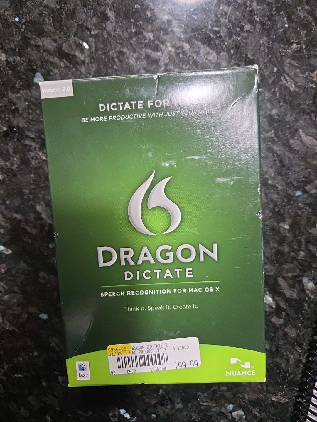 Dragon Dictate Speech Recognition for Mac OS x Version 2.0