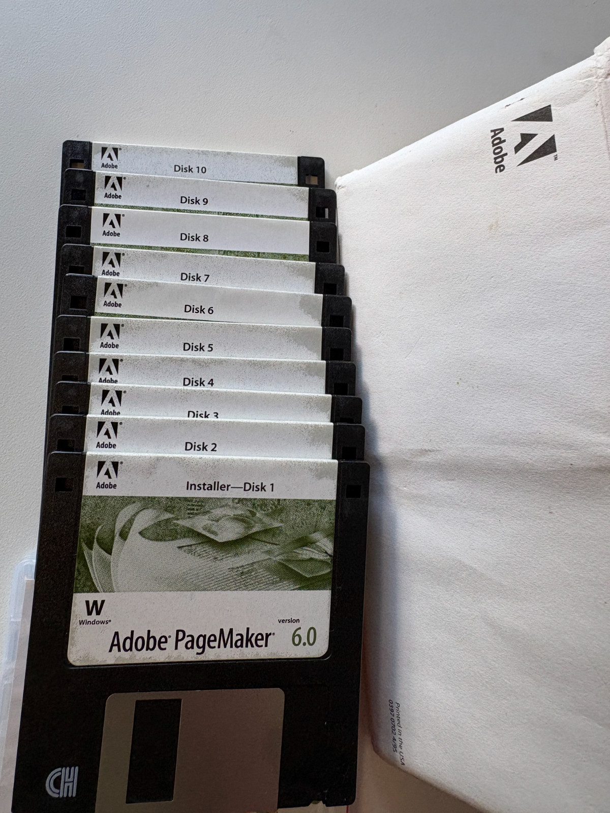 DISCS & Key ONLY Adobe PageMaker 6.0 Desktop Publishing Software – Windows