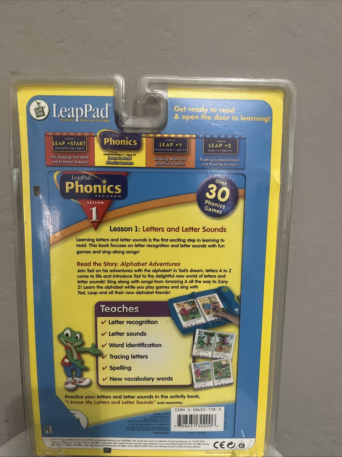 Leap Pad Phonics Book 1: Alphabet Adventures lesson #1 letters and lettersounds
