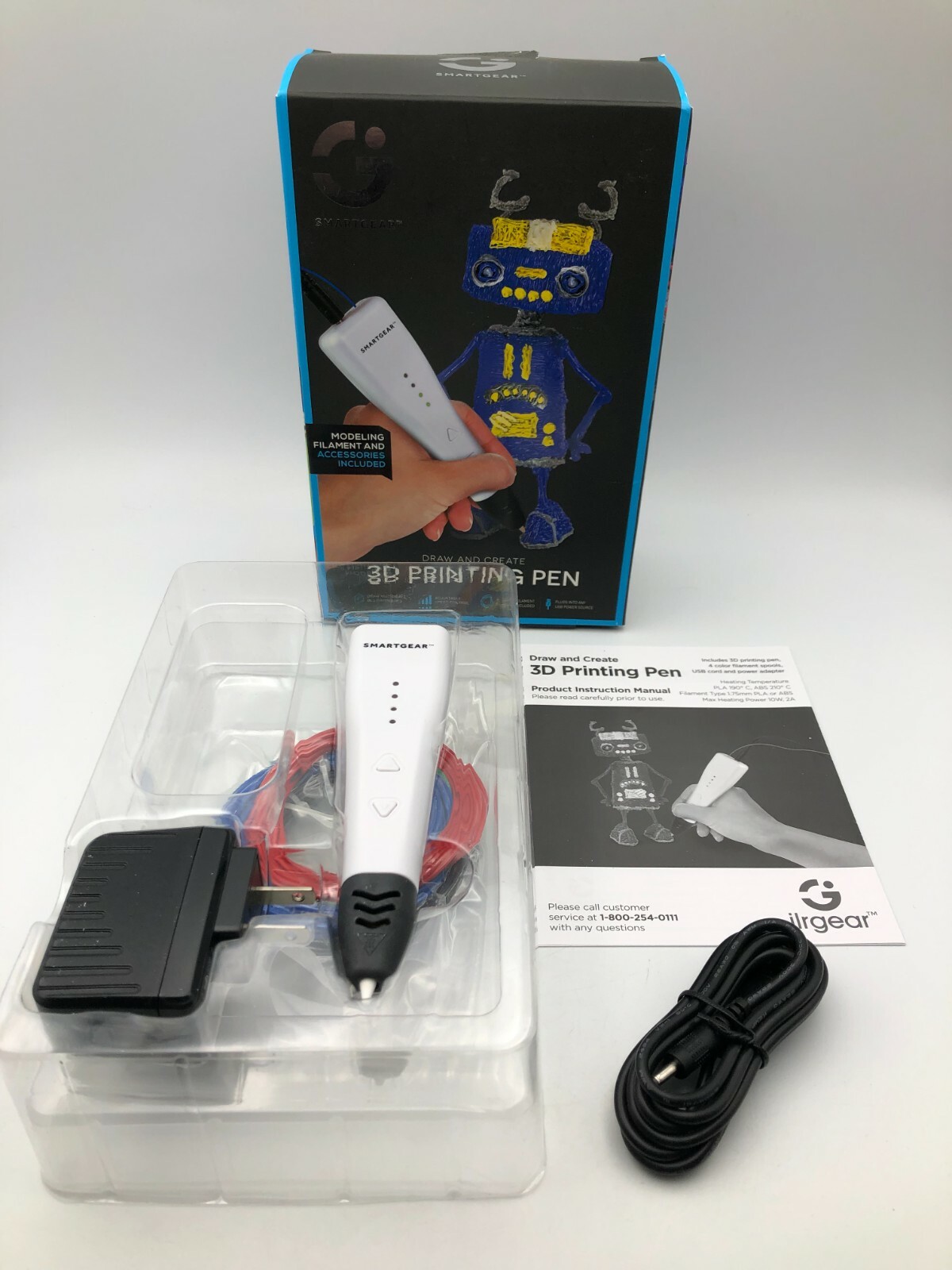 Smartgear Draw + Create 3D Printing Pen New Open Damaged Box J2