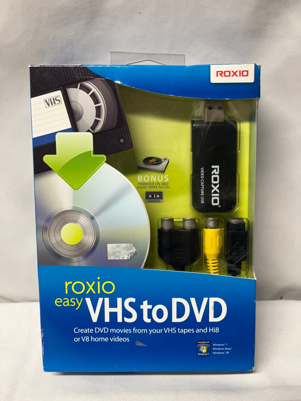 Roxio Easy VHS to DVD for Windows Create DVD Movies from VHS & Audio Tapes To CD