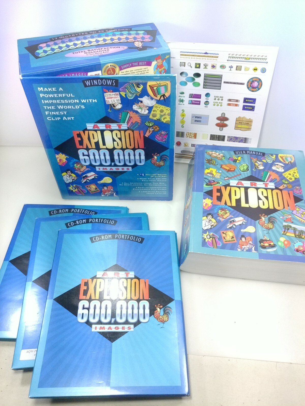 Windows ART EXPLOSION 600,000 Images Clip Art by Nova 29 Discs.