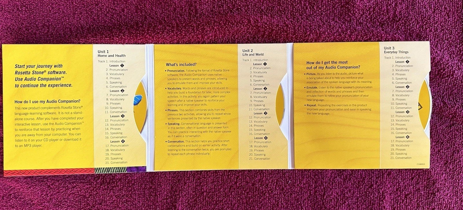 Rosetta Stone Italian Version 3 Level 1 2 3 Italiano Language CD Set Never Used