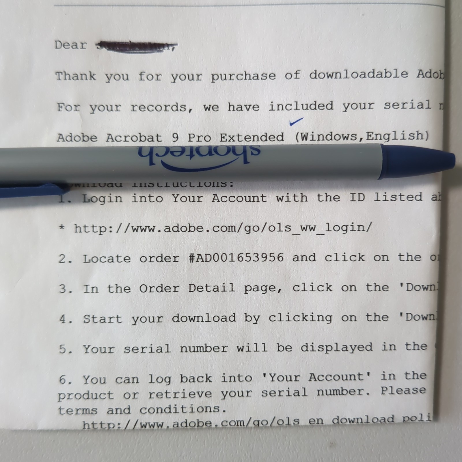 Adobe Acrobat 9 Pro Extended with Serial Number Untested