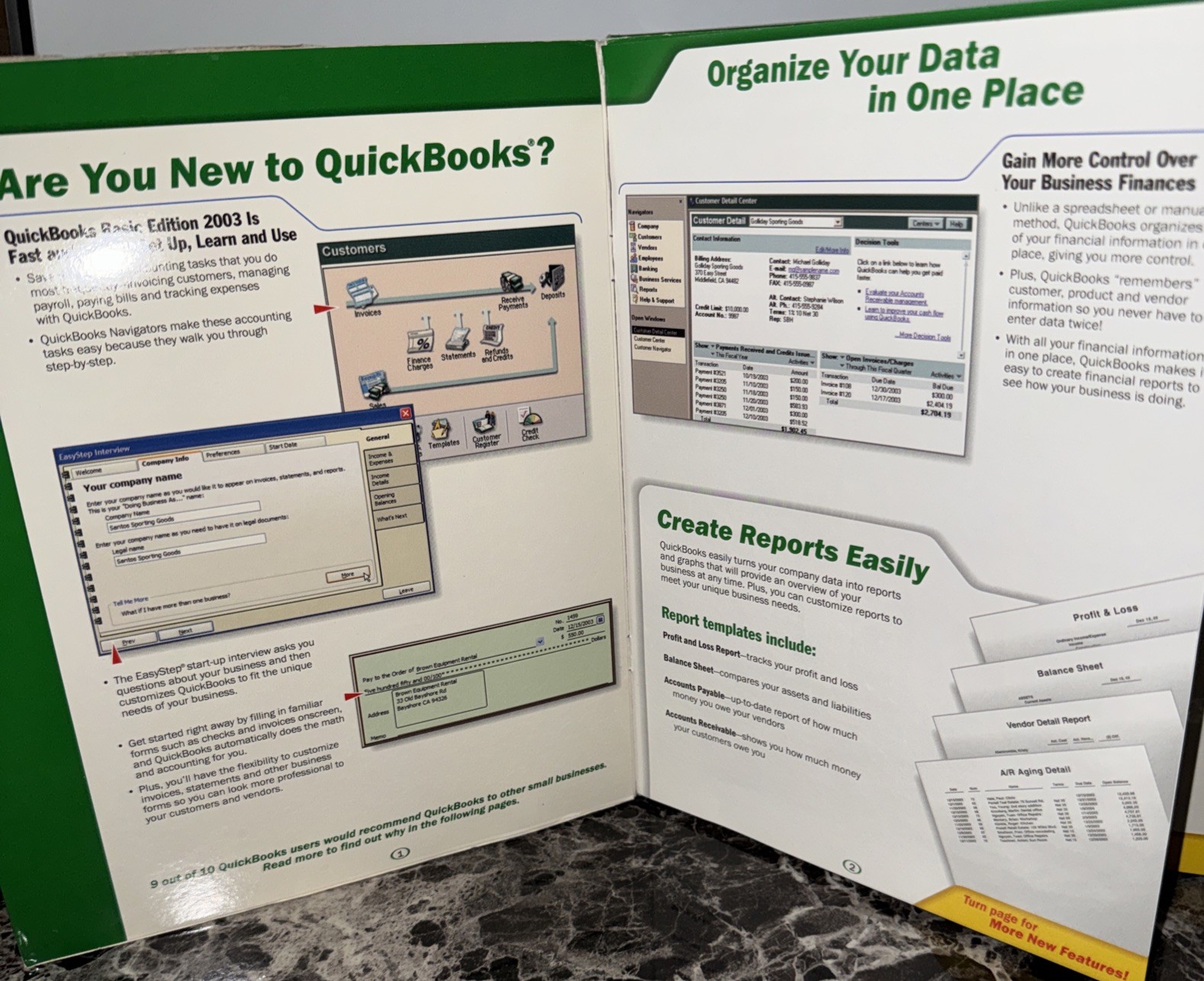 Intuit QuickBooks Basic Edition 2003 – Includes Box, Book, Disc, & Code