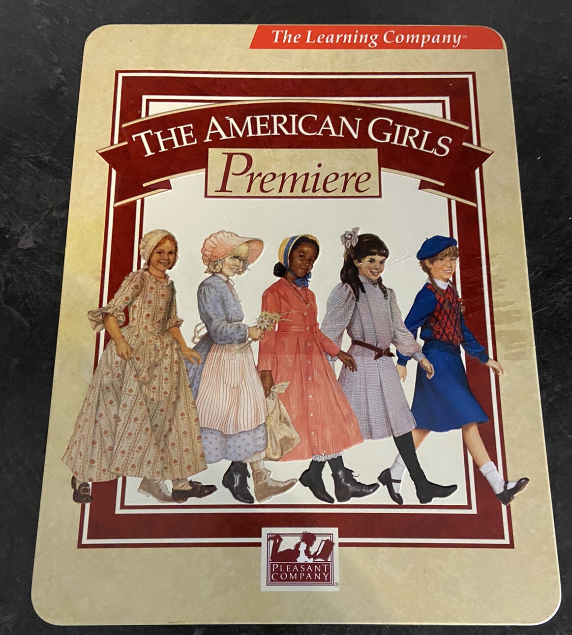 The American Girls Premiere Metal Tin With User Guide Handbook Hat CD & More