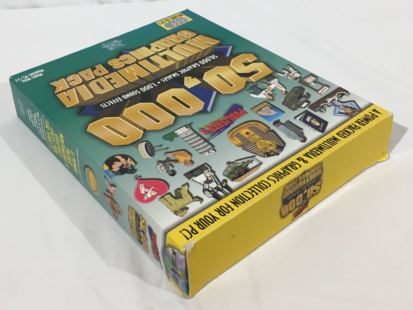 Publisher’s Paradise 50,000 Multimedia Graphics Pack Windows 3.1 95 Software