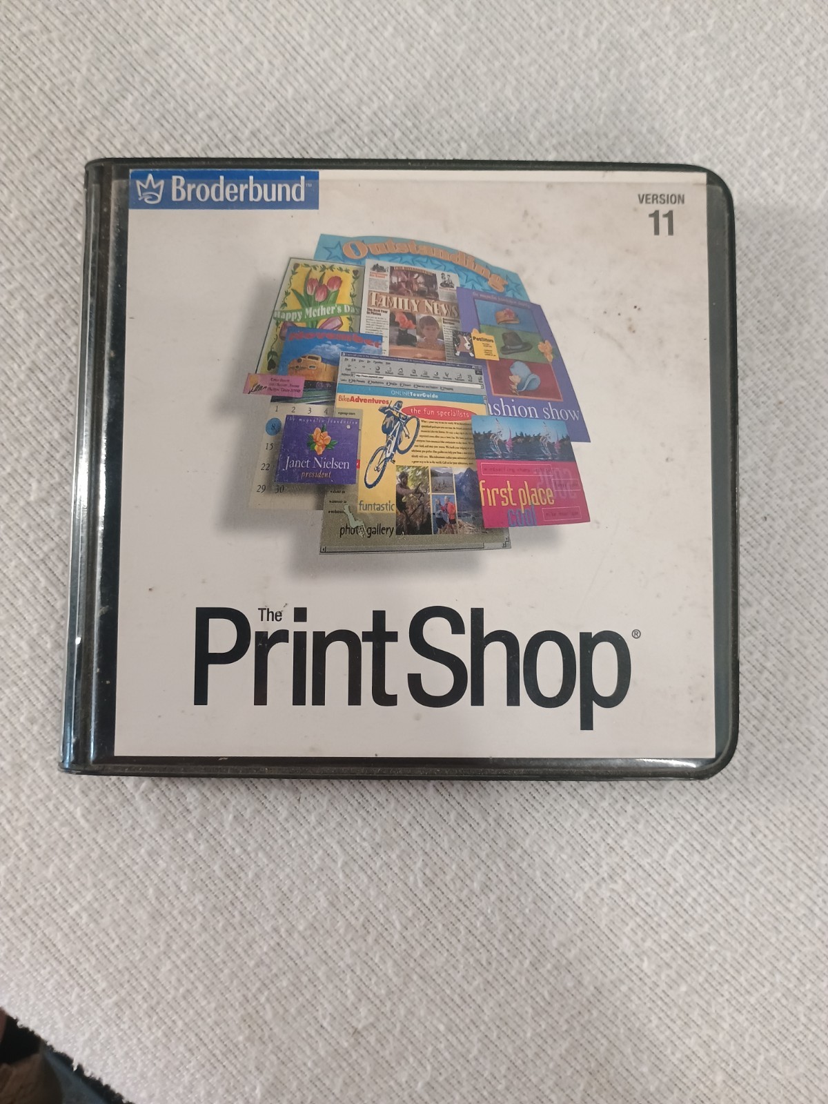 Vintage Broderbund The Print Shop Deluxe 11 Desktop Publishing Software CD