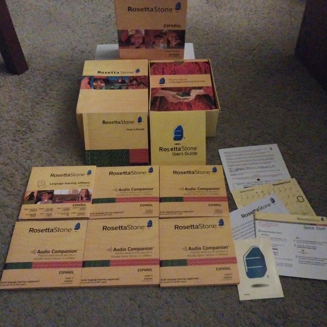 Rosetta Stone 3 Spanish (Latin America) Level 1-5 COMPLETE *No Headset*