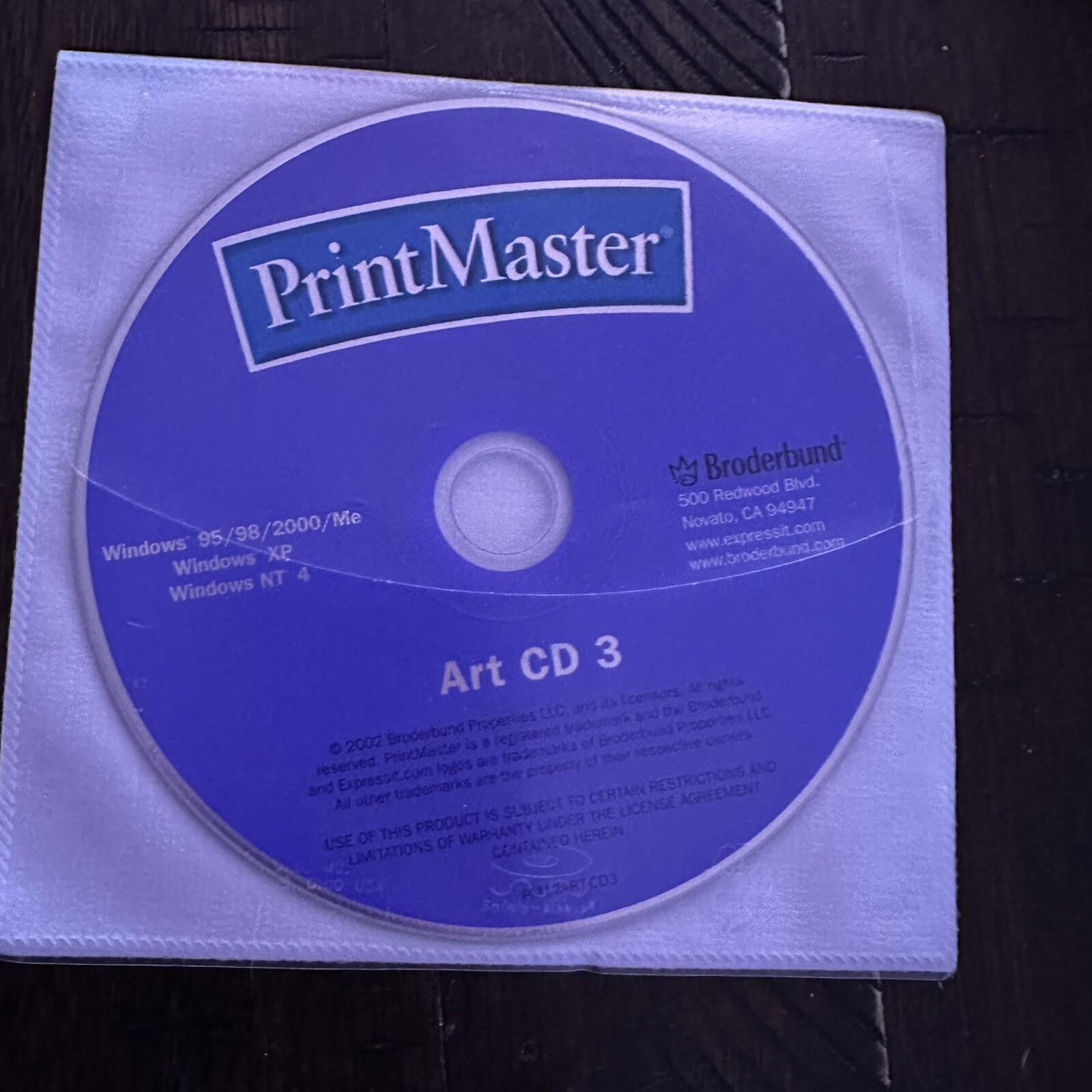 Broderbund PrintMaster Gold 12 WINDOWS 95 98 2000 XP NT 4