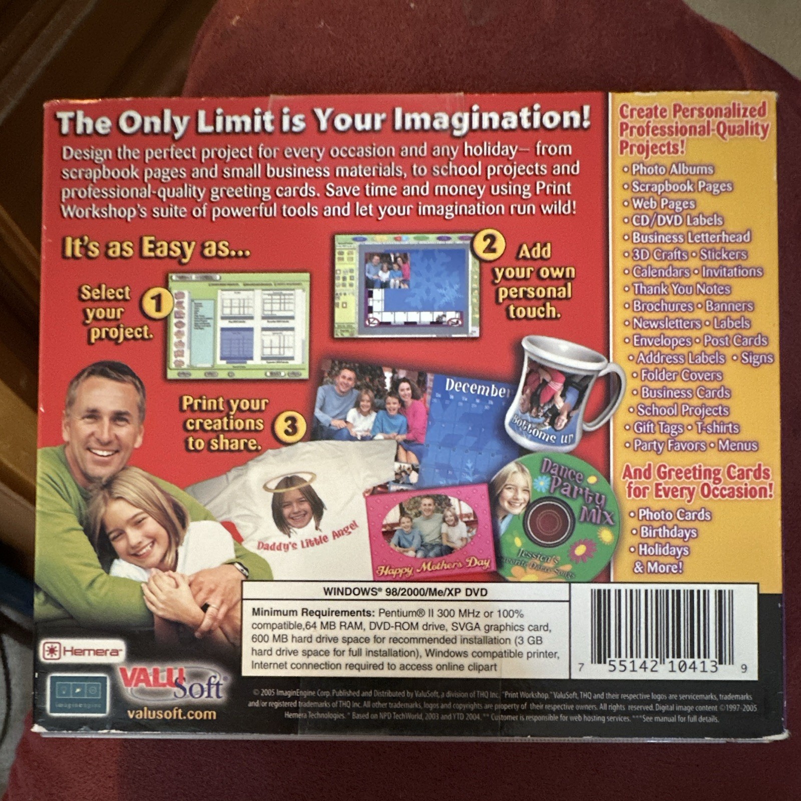 ValuSoft Print Workshop 2005 Limited Edition DVD, English, Win 98/ME/2000/XP