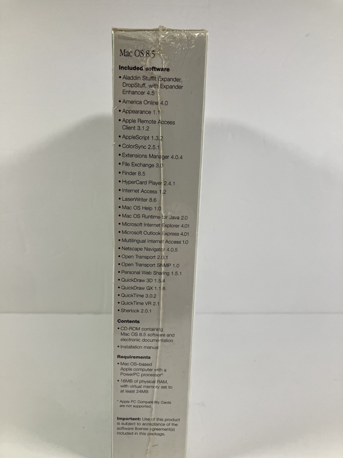 Apple Mac OS 8.5 (Retail) Sealed-Full Version for Mac M6672LL/A