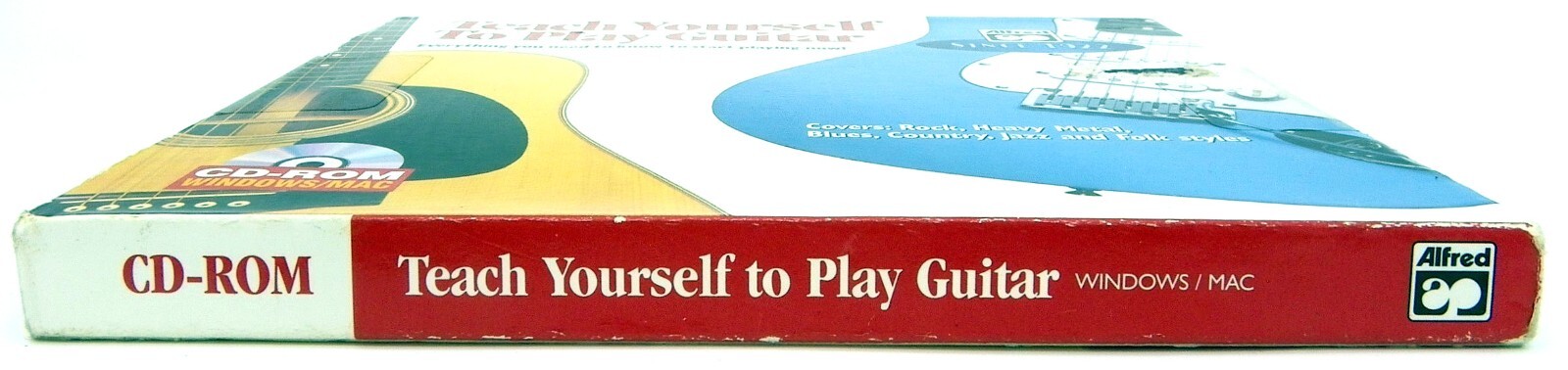 Sealed Teach Yourself To Play Guitar learning Alfred PC CD-ROM Jewel Case