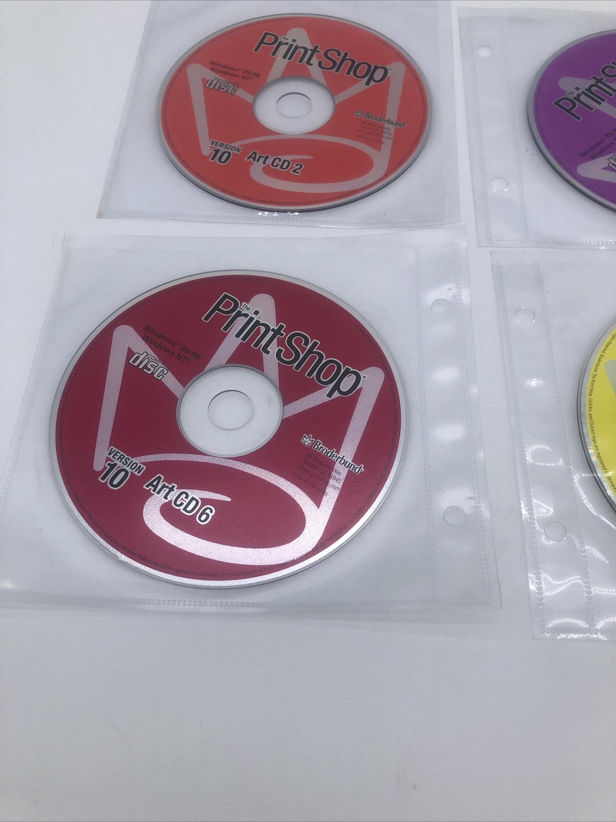 Broderbund Print Shop Version 10 Full Version for Windows 95/98/NT PCs 9 Discs