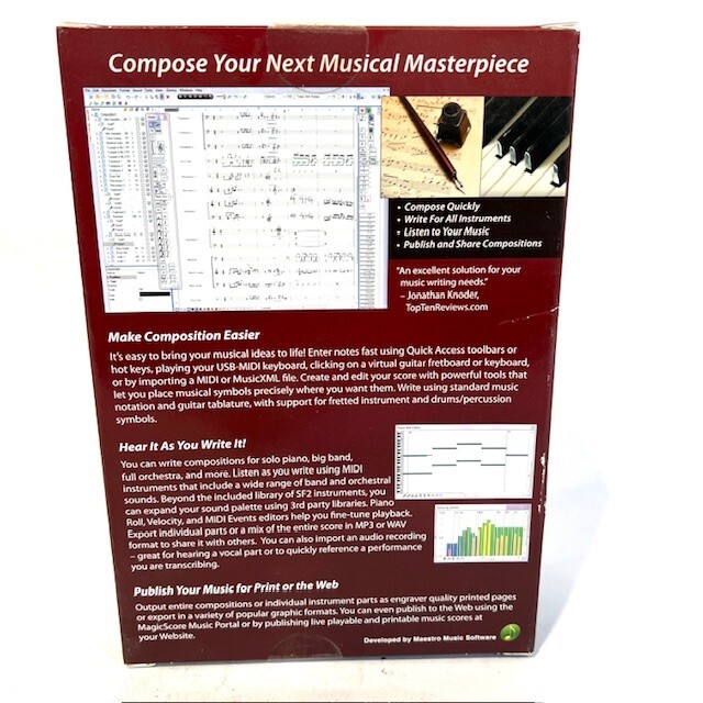eMedia Music Corporation MagicScore Maestro v8 for PC
