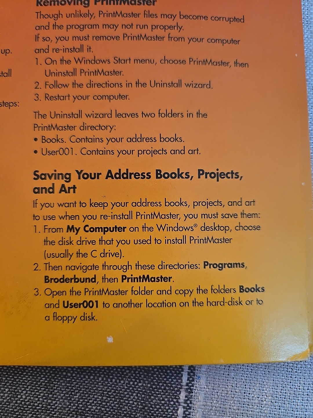 Vintage PrintMaster Gold 8.0 PC CD-ROM Windows 7 CD