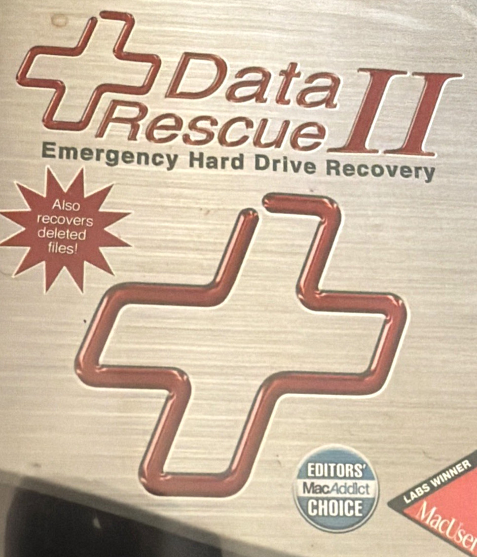 DATA RESCUE II, Emergency Hard Drive Recovery w/Serial Number for Mac