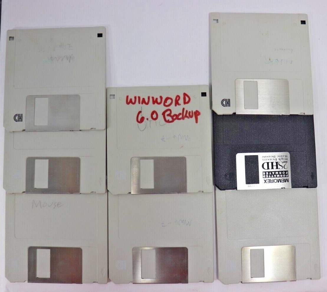 Microsoft OFFICE WORD 1993 BIG BOX Set Disks No.53438 VTG Computer Software (G1)