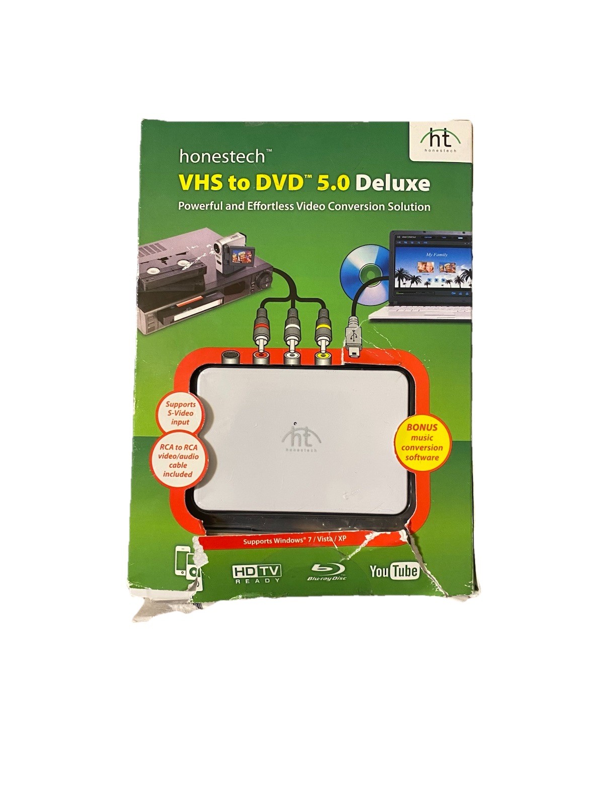 Honestech VHS to DVD 5.0 Deluxe (VDD5M) VHS Beta 8mm Camcorder Upload To YOUTUBE