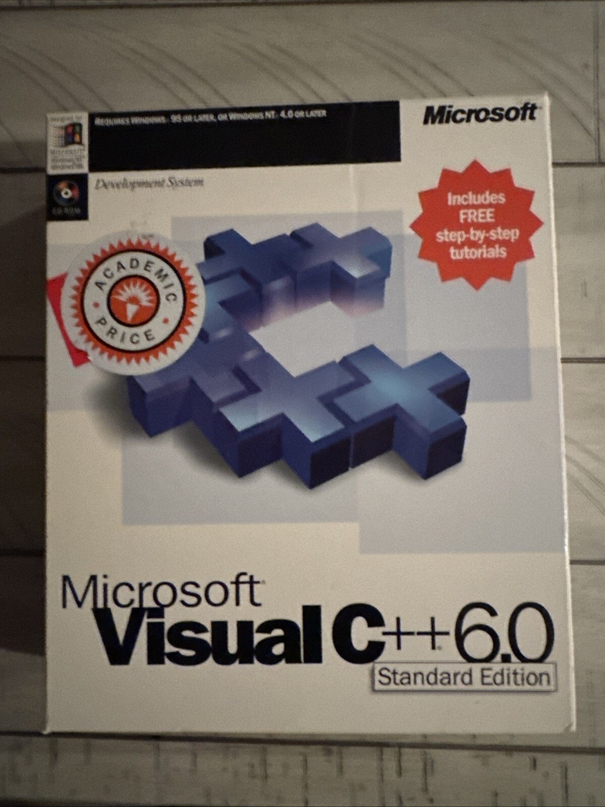Microsoft Visual C++ 6.0 Standard Edition CD Rom Open Box