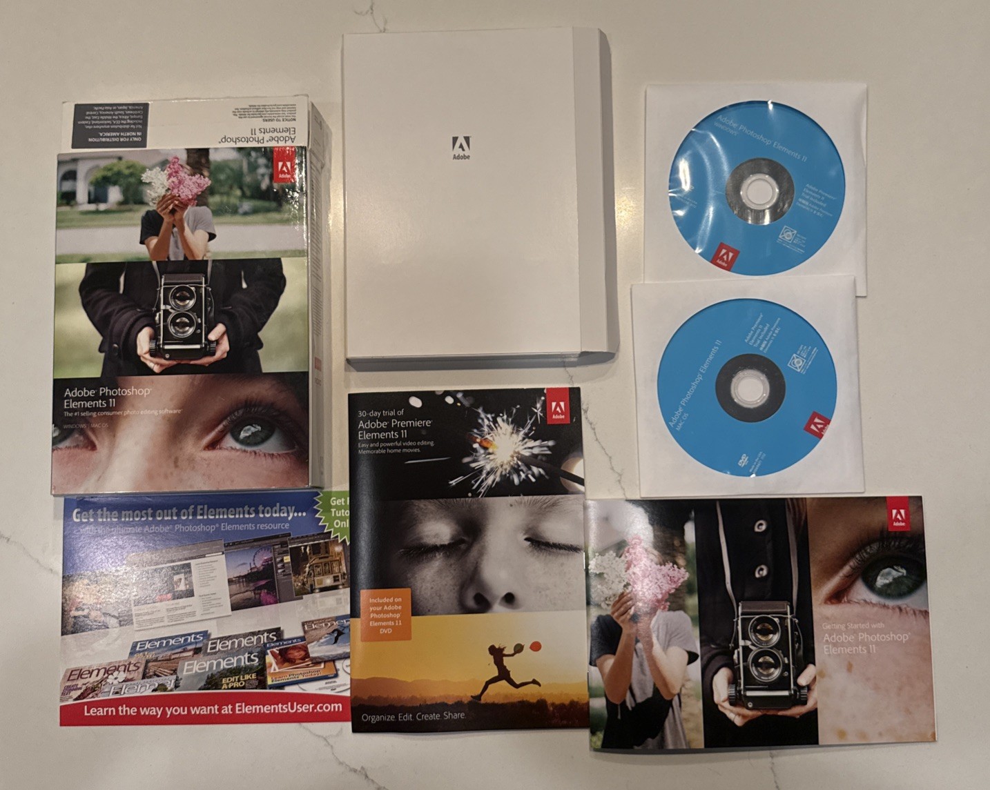 Adobe Photoshop Elements 11 Big Box Complete with Serial Number