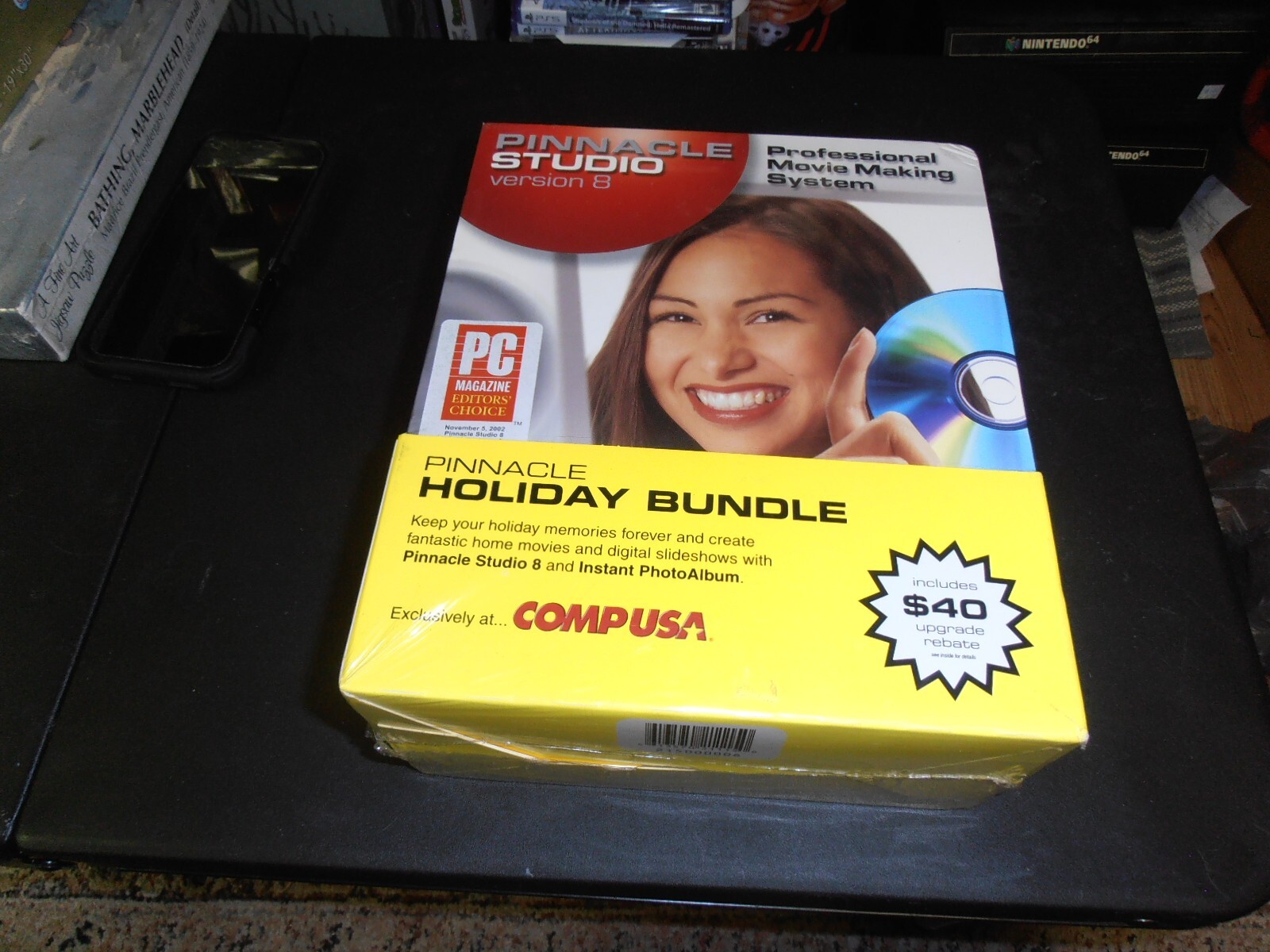 Pinnacle Studio 8/ Pinacle Instant Photo Album (PC, 2003) Factory Sealed, Bundle