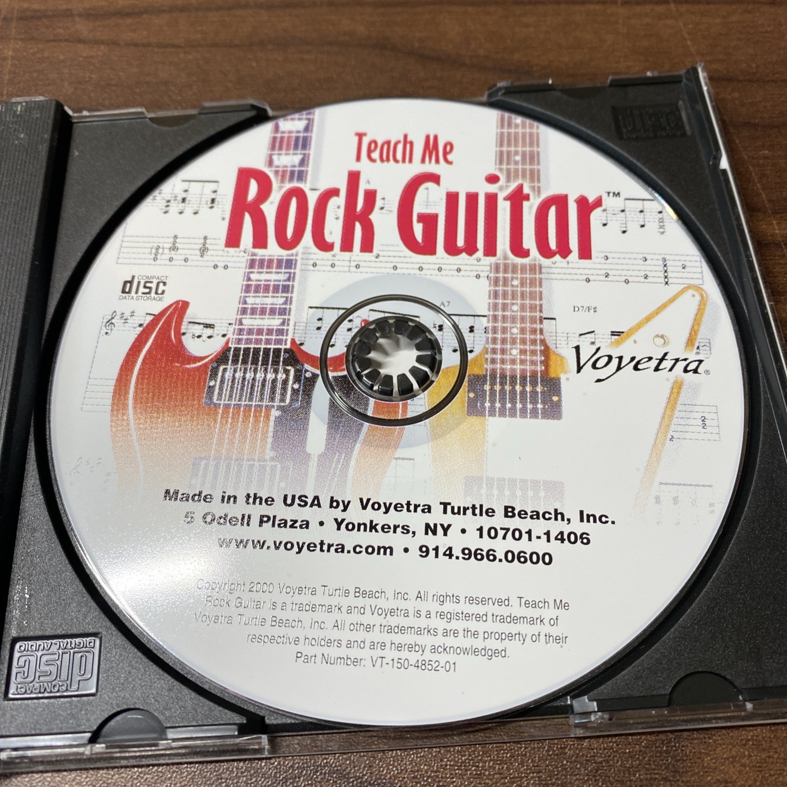 Teach Me Rock Guitar Voyetra CD ROM PC 2000 Learn to Play The Instrument Lesson