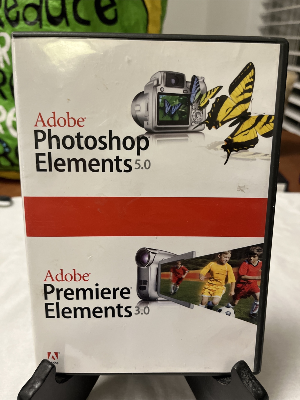 Adobe Photoshop Elements 5.0 / Adobe Premiere 3.0 ~ Excellent 2 Disk Set !!